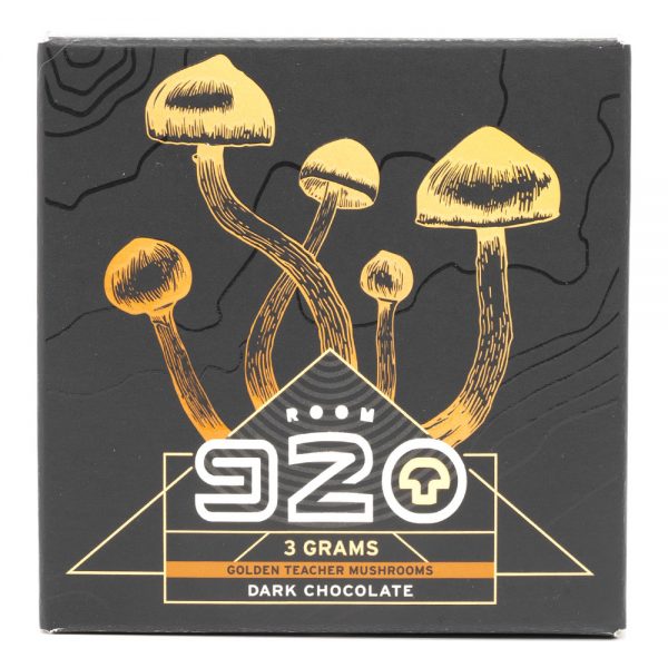 Room 920 – Mushroom Chocolate Bar - Dark Chocolate - 3 Grams | Shroom Dudes Canada