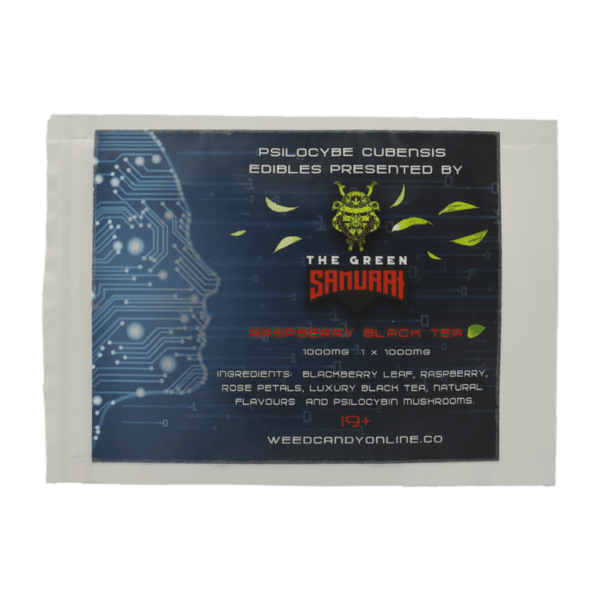 The Green Samurai - Raspberry Black Tea - 1000mg | Shroom Dudes Canada