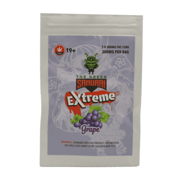 Green Samurai Extreme - Grape Gummy 300mg THC | Shroom Dudes Canada
