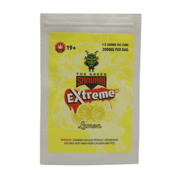 Green Samurai Extreme - Lemon Gummy 300mg THC | Shroom Dudes Canada