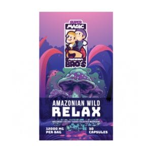 Super Magic Mushroom Bro’s - Amazonian Wild RELAX - 400MG Capsules | Shroom Dudes Canada