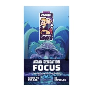 Super Magic Mushroom Bro’s - Asian Sensation FOCUS - 400MG Capsules | Shroom Dudes Canada